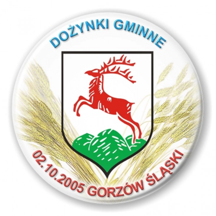 przypinka Dożynki Gminne - Gorzów Śląski