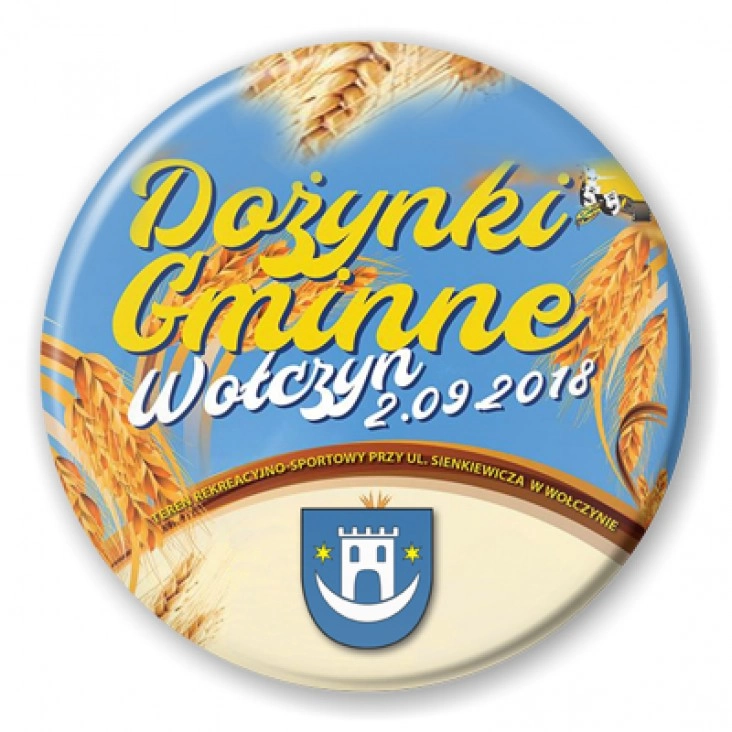 przypinka Dożynki - Wołczyn