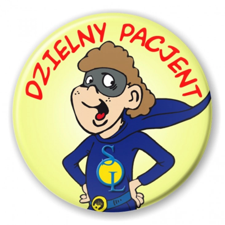 przypinka Dzielny pacjent