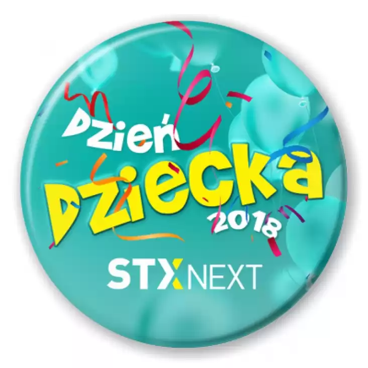 przypinka Dzień Dziecka 2018 w STX Next