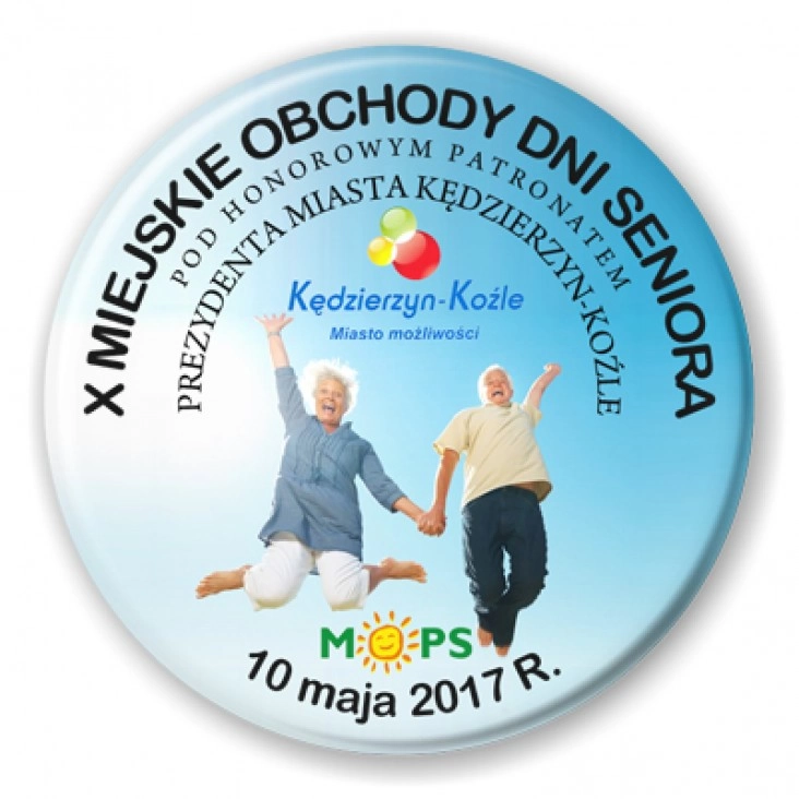 przypinka Dzień Seniora Kędzierzyn-Koźle