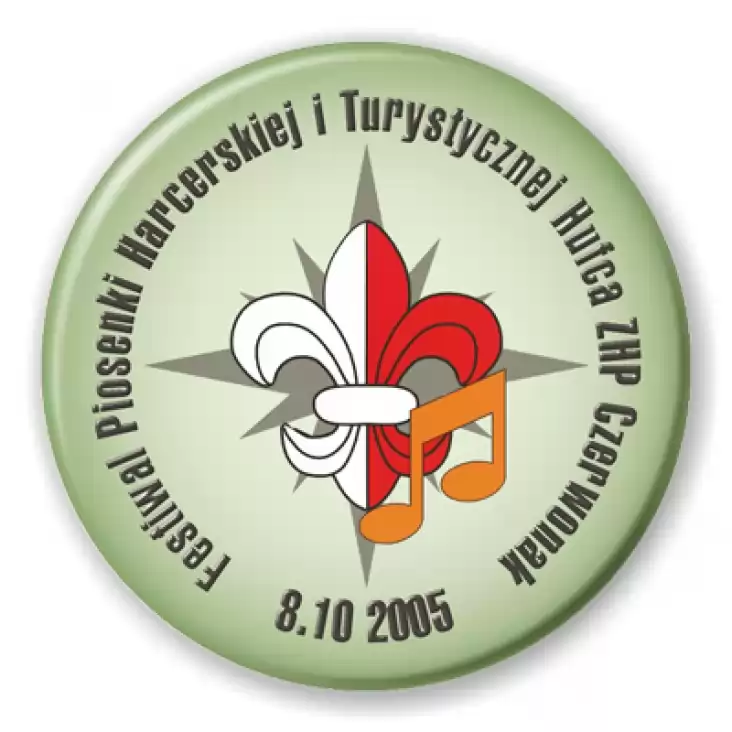 przypinka Festiwal Piosenki Harcerskiej - Czerwonak 2005