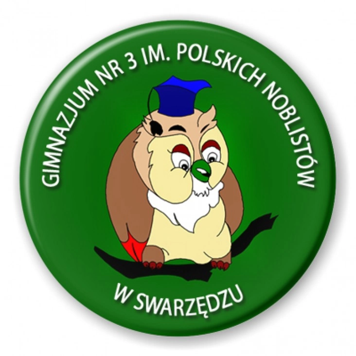 przypinka Gimnazjum nr 3 w Swarzędzu