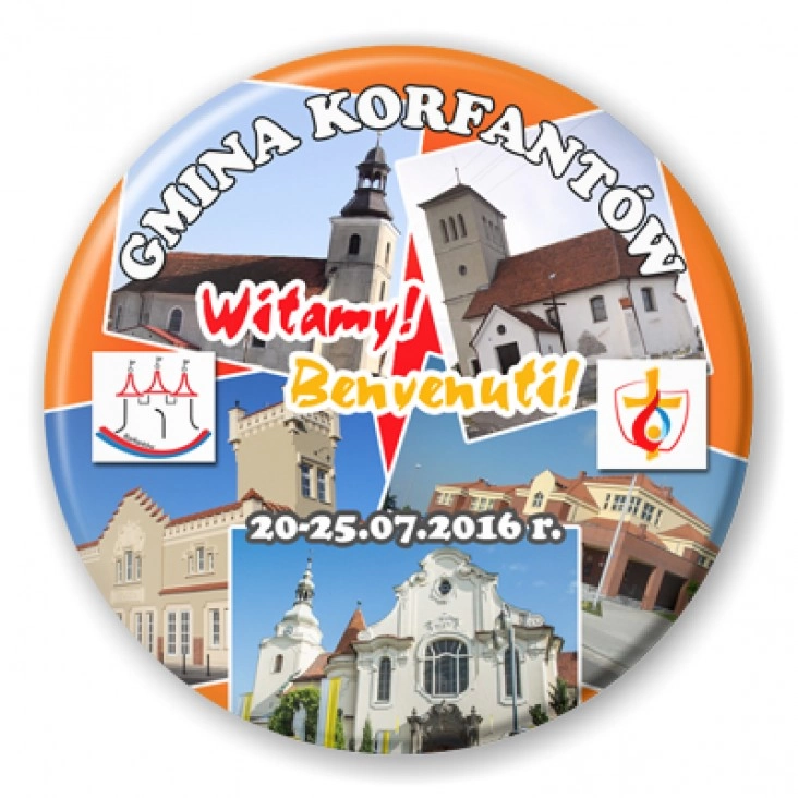przypinka Gmina Korfantów