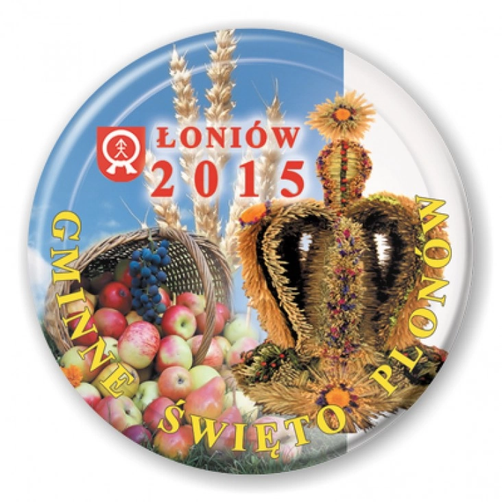 przypinka Gminne Święto Plonów - Łoniów 2015