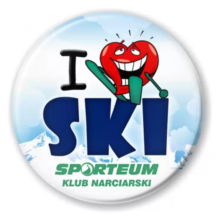 przypinka I love ski