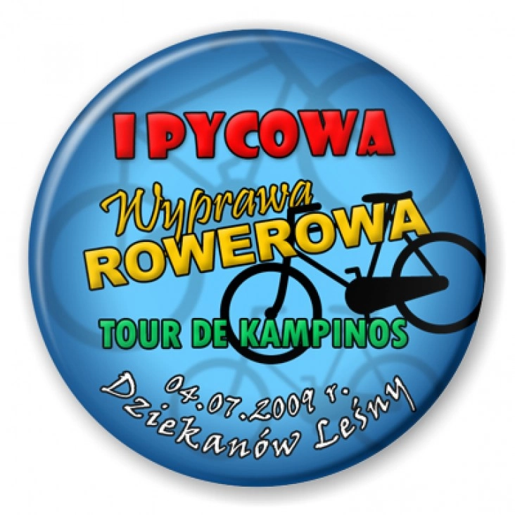 przypinka I Pycowa Wyprawa Rowerowa
