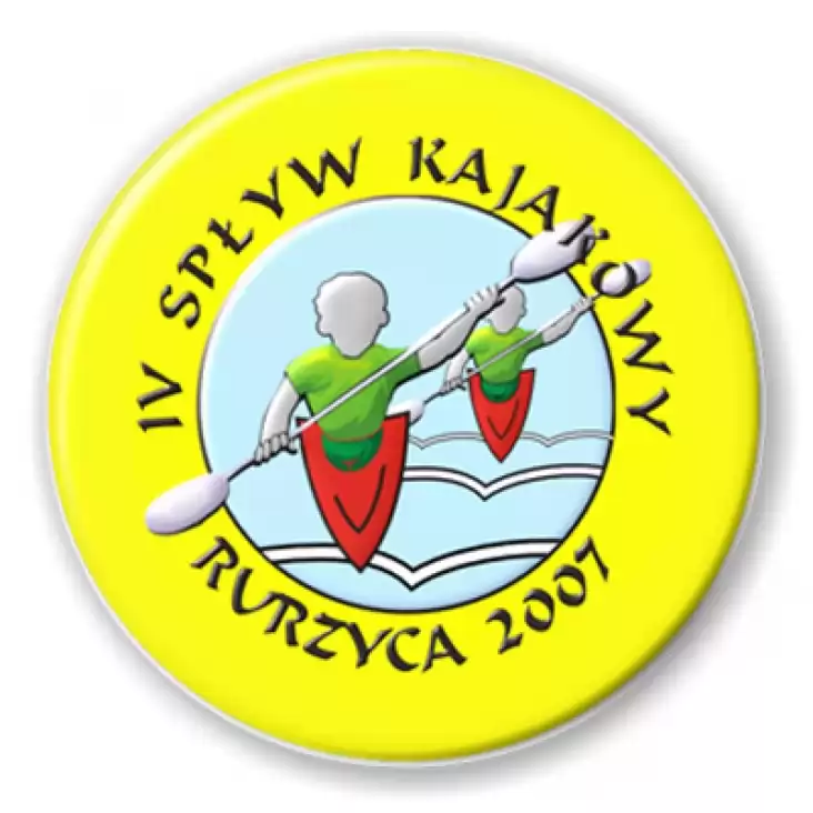 przypinka IV Spływ Kajakowy - Ryrzyca 2007