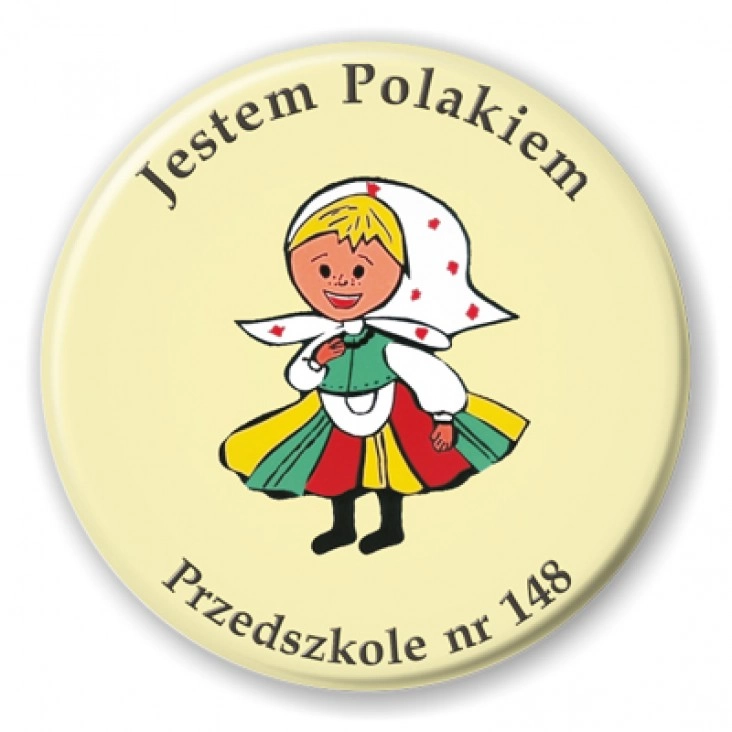 przypinka Jestem Polakiem - Przedszkole nr 148 