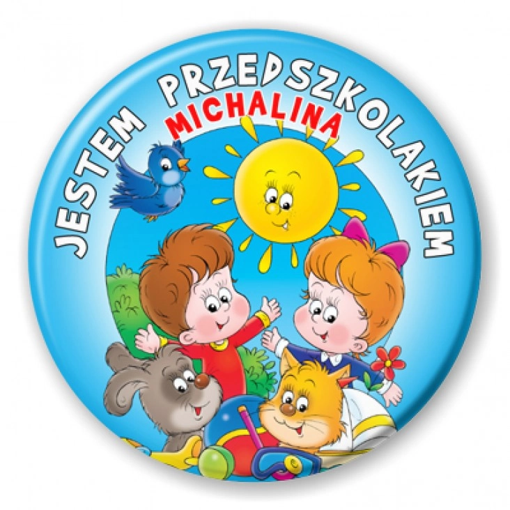 przypinka Jestem Przedszkolakiem