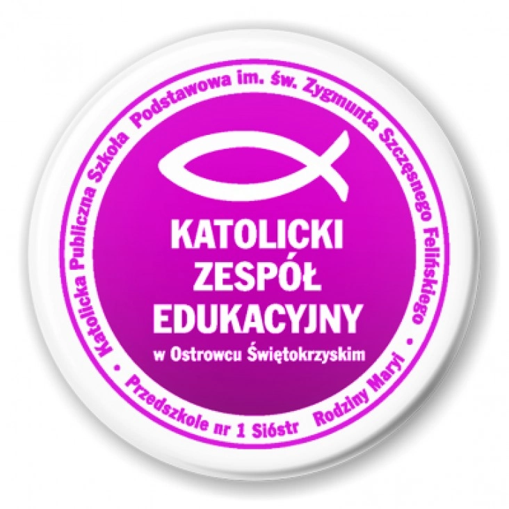 przypinka Katolicki Zespół Edukacyjny