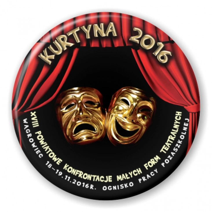 przypinka Kurtyna 2016