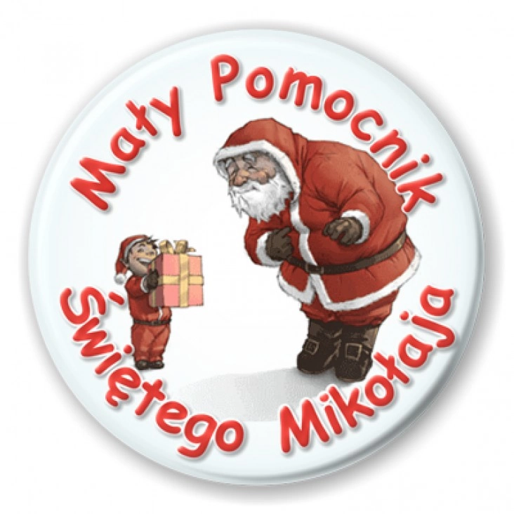 przypinka Mały Pomocnik Św. Mikołaja