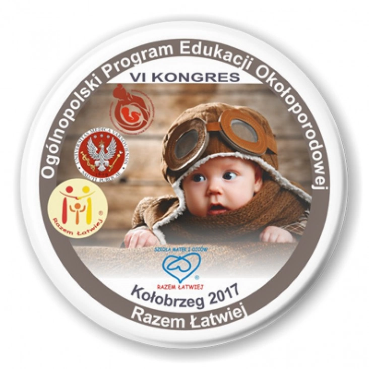 przypinka Ogólnopolski Program Edukacji Okołoporodowej