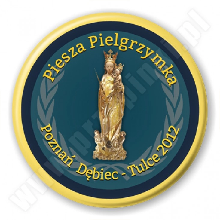 przypinka Piesza pielgrzymka Poznań - Tulce 2012