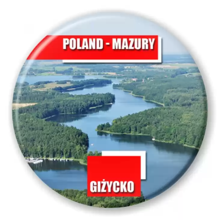 przypinka Poland-Mazury Giżycko