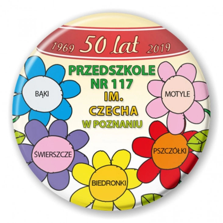 przypinka Przedszkole nr 117 w Poznaniu