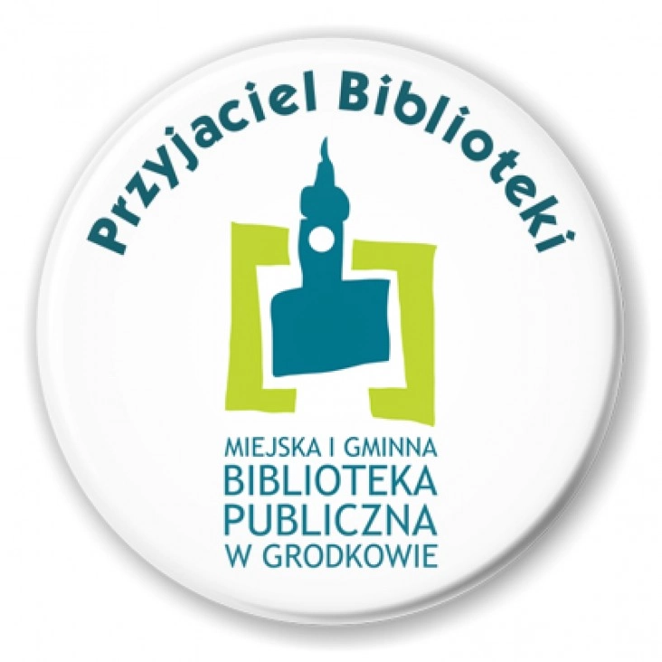 przypinka Przyjaciel Biblioteki
