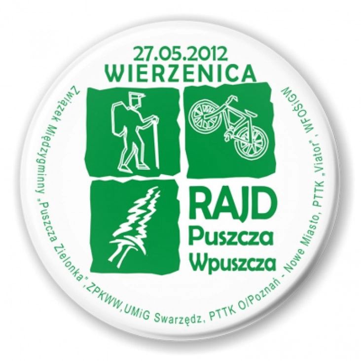 przypinka Rajd Puszcza Wpuszcza 2012