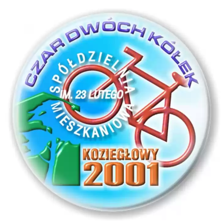 przypinka Rajd rowerowy - Koziegłowy 2001