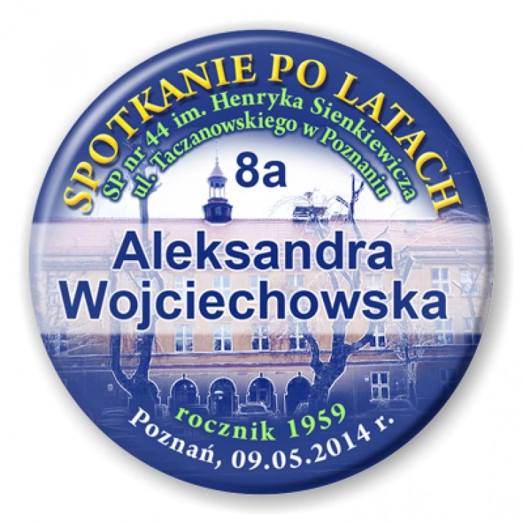 przypinka SP nr 44 w Poznaniu - Spotkanie po latach