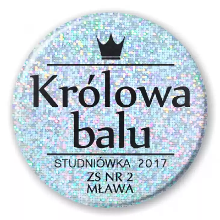 przypinka Studniówka - ZS nr 2 Mława
