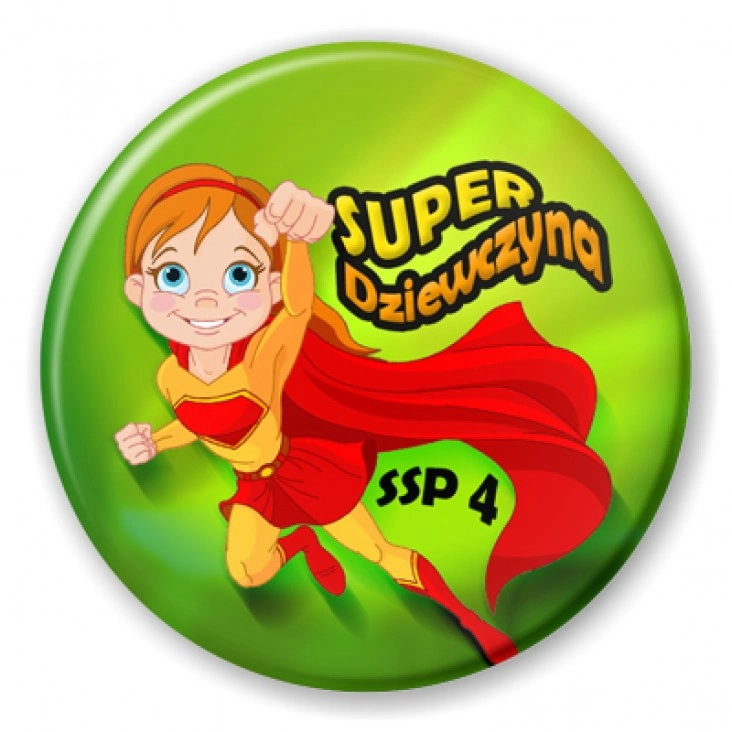 przypinka Super Dziewczyna