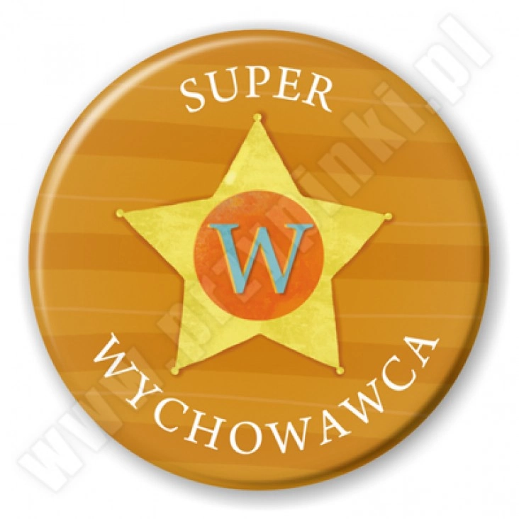 przypinka Super Wychowawca