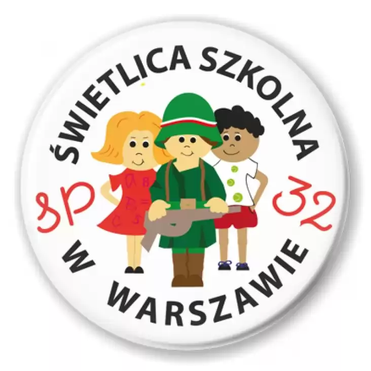 przypinka Świtlica Szkolna SP 32 w Warszawie