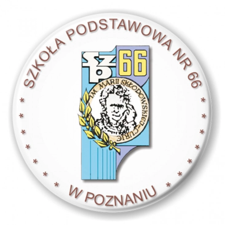 przypinka Szkoła podstawowa nr 66 w Poznaniu