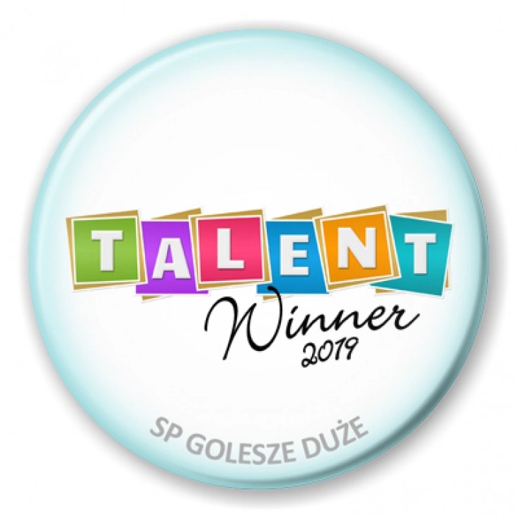 przypinka Talent Winner 2019