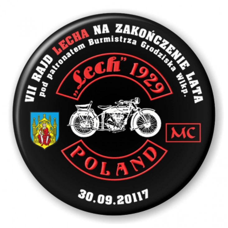 przypinka VII Rajd Lecha na Zakończenie Lata