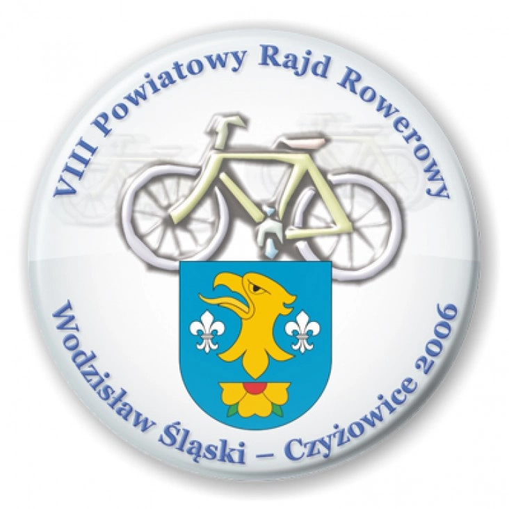 przypinka VIII Powiatowy Rajd Rowerowy