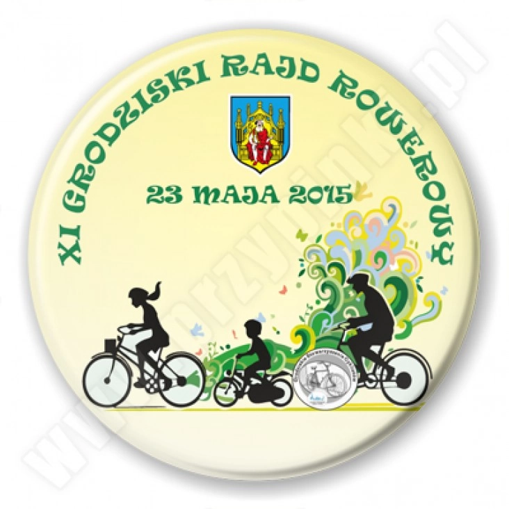 przypinka XI Grodziski Rajd Rowerowy
