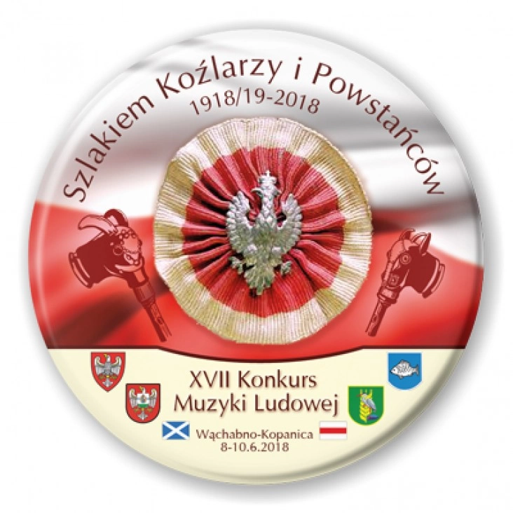 przypinka XVII Konkurs Muzyki Ludowej