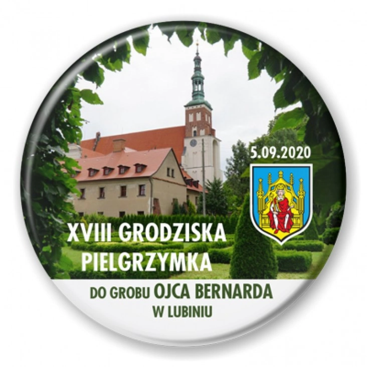 przypinka XVIII Pielgrzymka do Grobu Ojca Bernarda