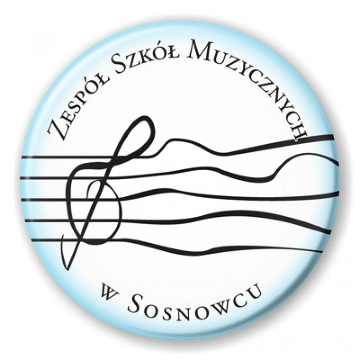 przypinka Zespół Szkół Muzycznych w Sosnowcu