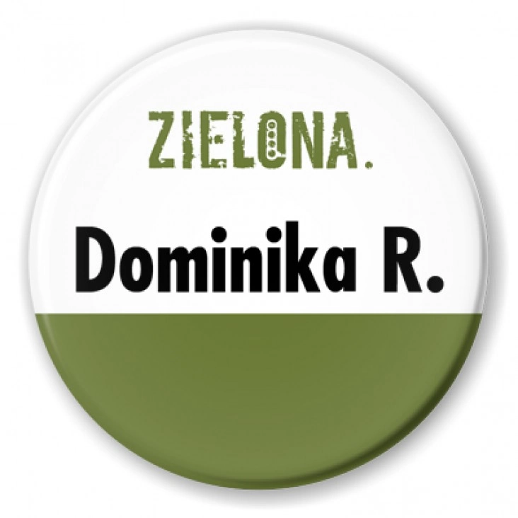 przypinka Zielona.