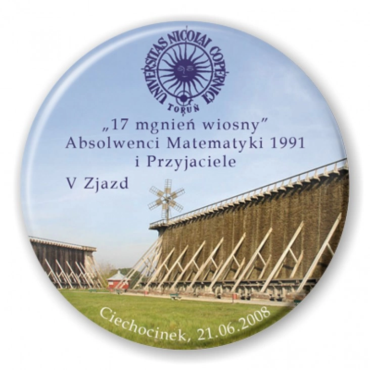 przypinka Zjazd Absolwentów Matematyki