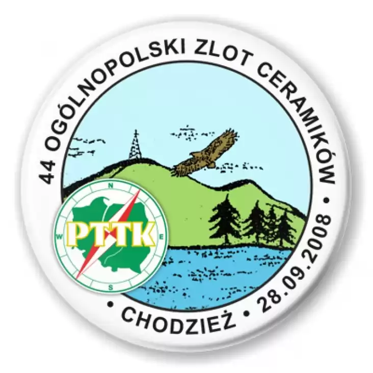 przypinka PTTK Chodzież - Ogólnopolski Zlot Ceramików