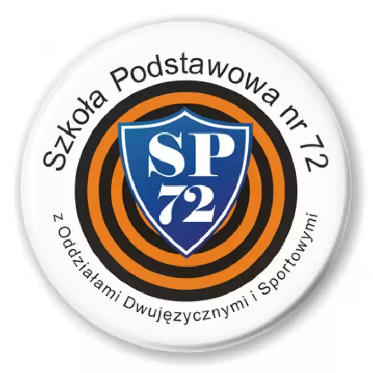 przypinka SP nr 72 w Poznaniu