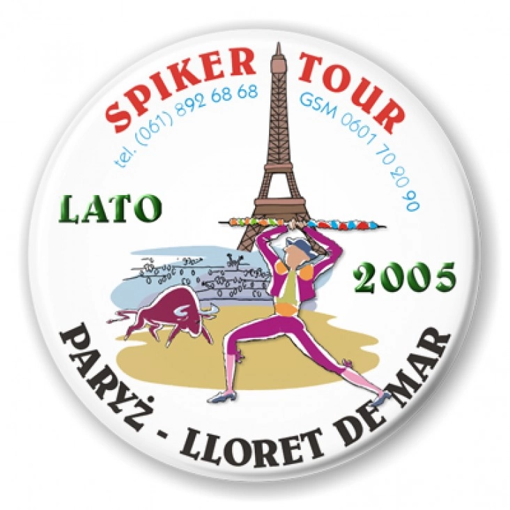 przypinka Spiker-Tour Paryż