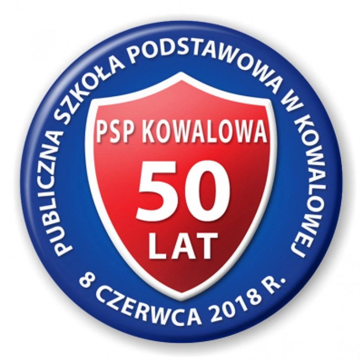 przypinka Szkoła w Kowalowej 50 lat