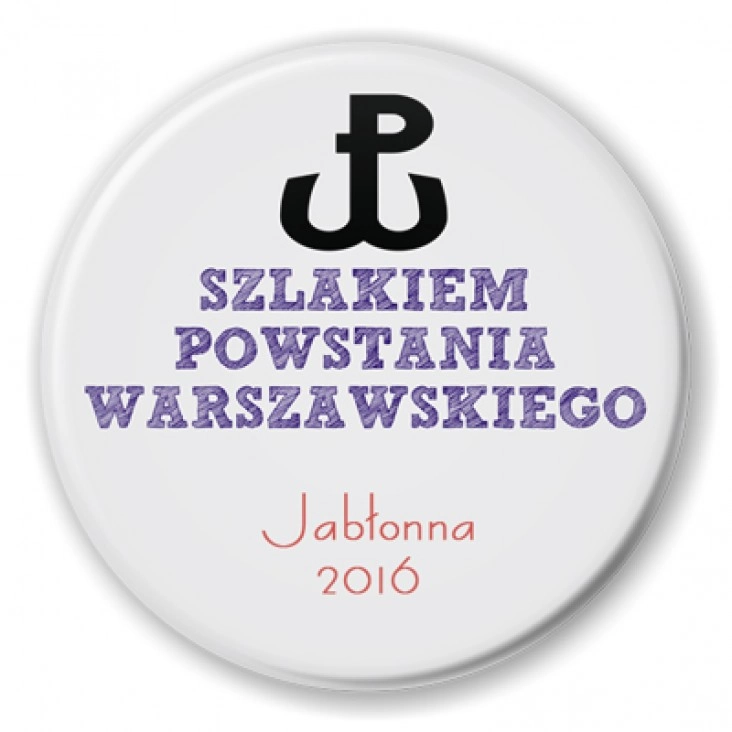 przypinka Szlakiem Powstania Warszawskiego