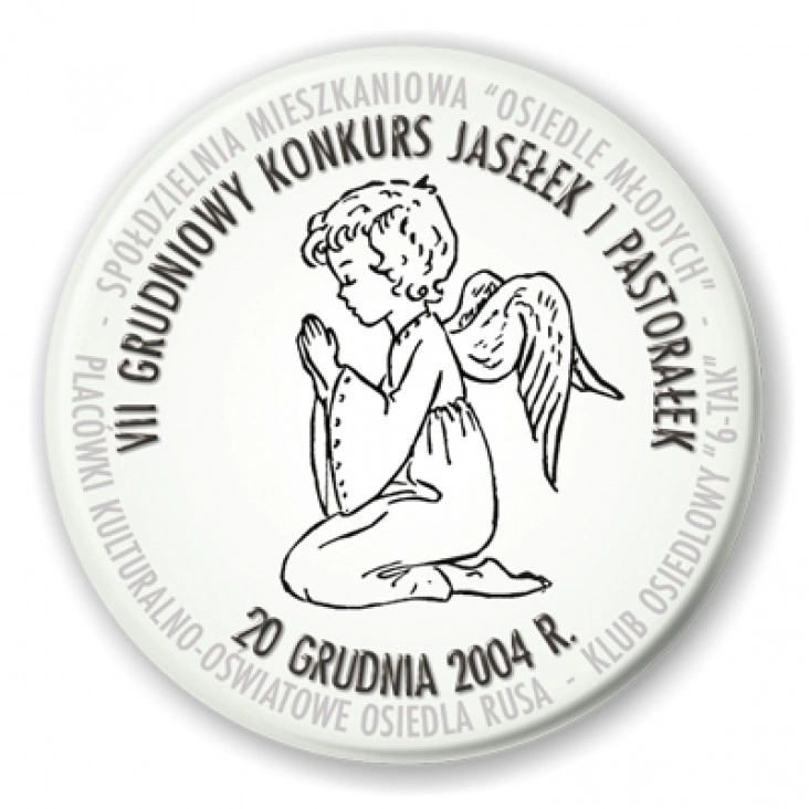 przypinka VII Grudniowy Konkurs jasełek i Pastorałek 