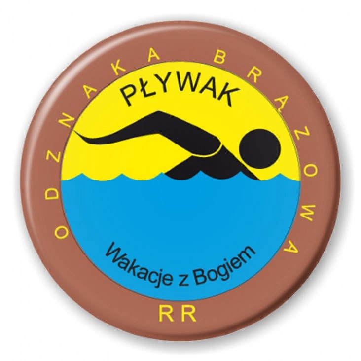 przypinka Wakacje z Bogiem - Pływak