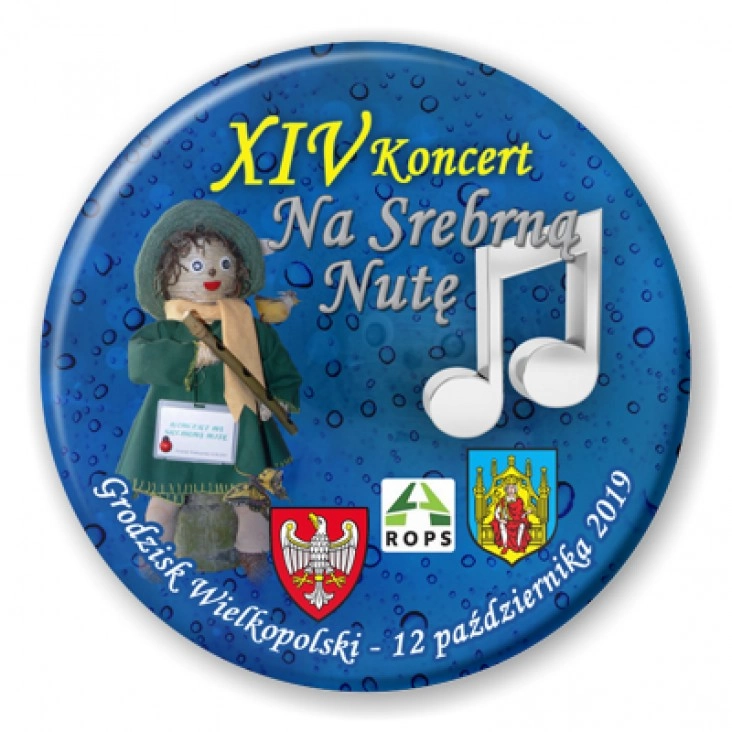 przypinka XIV Koncert Na Srebrną Nutę