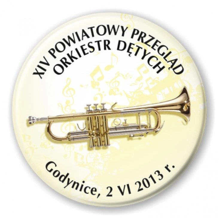przypinka XIV Powiatowy Przegląd Orkiestr Dętych