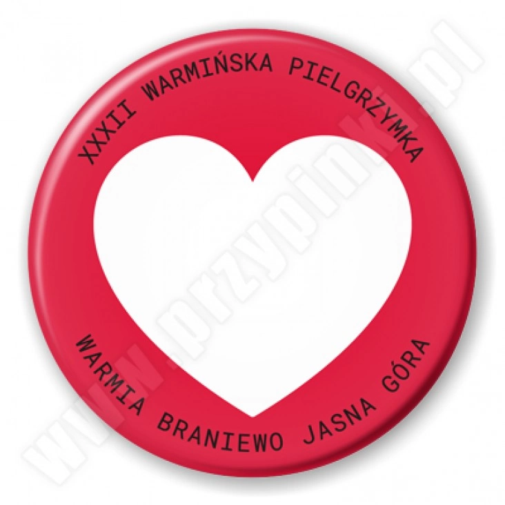 przypinka XXXII Warmińska Pielgrzymka
