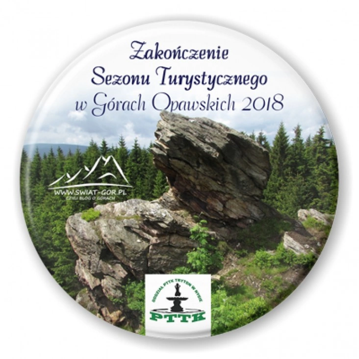 przypinka Zakończenie sezonu turystycznego